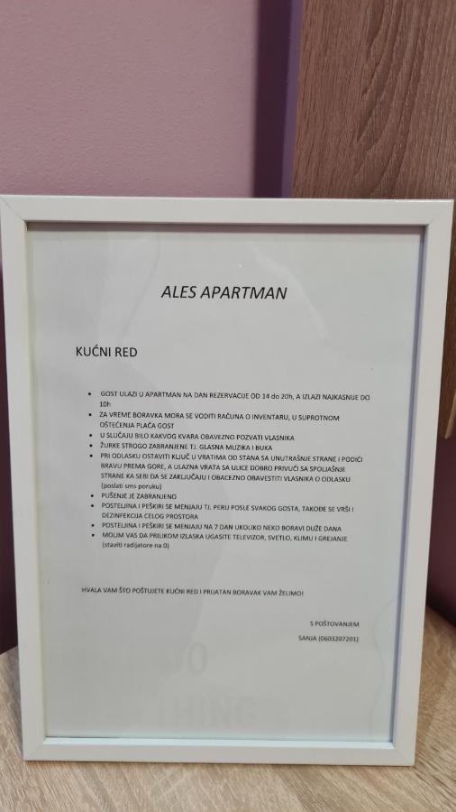 Ales Apartman Sombor Extérieur photo